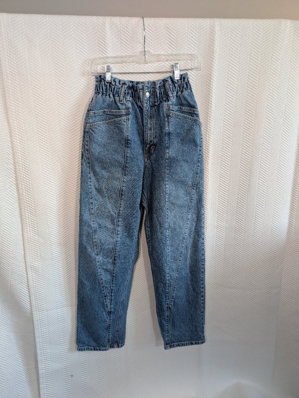 Free People We The Free Powell Boyfriend Pull On Jeans Size Small Denim Casual